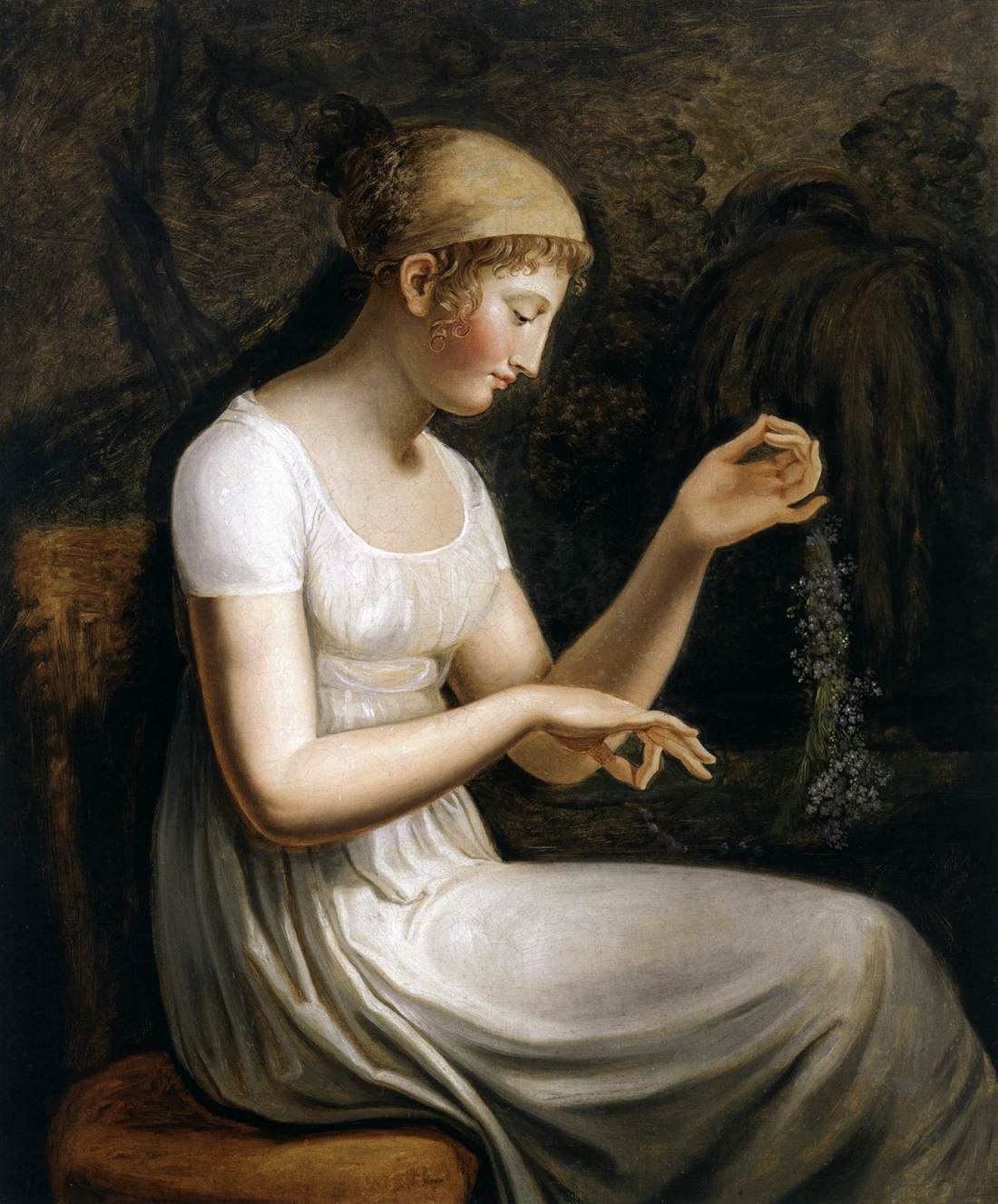 Girl with Flowers