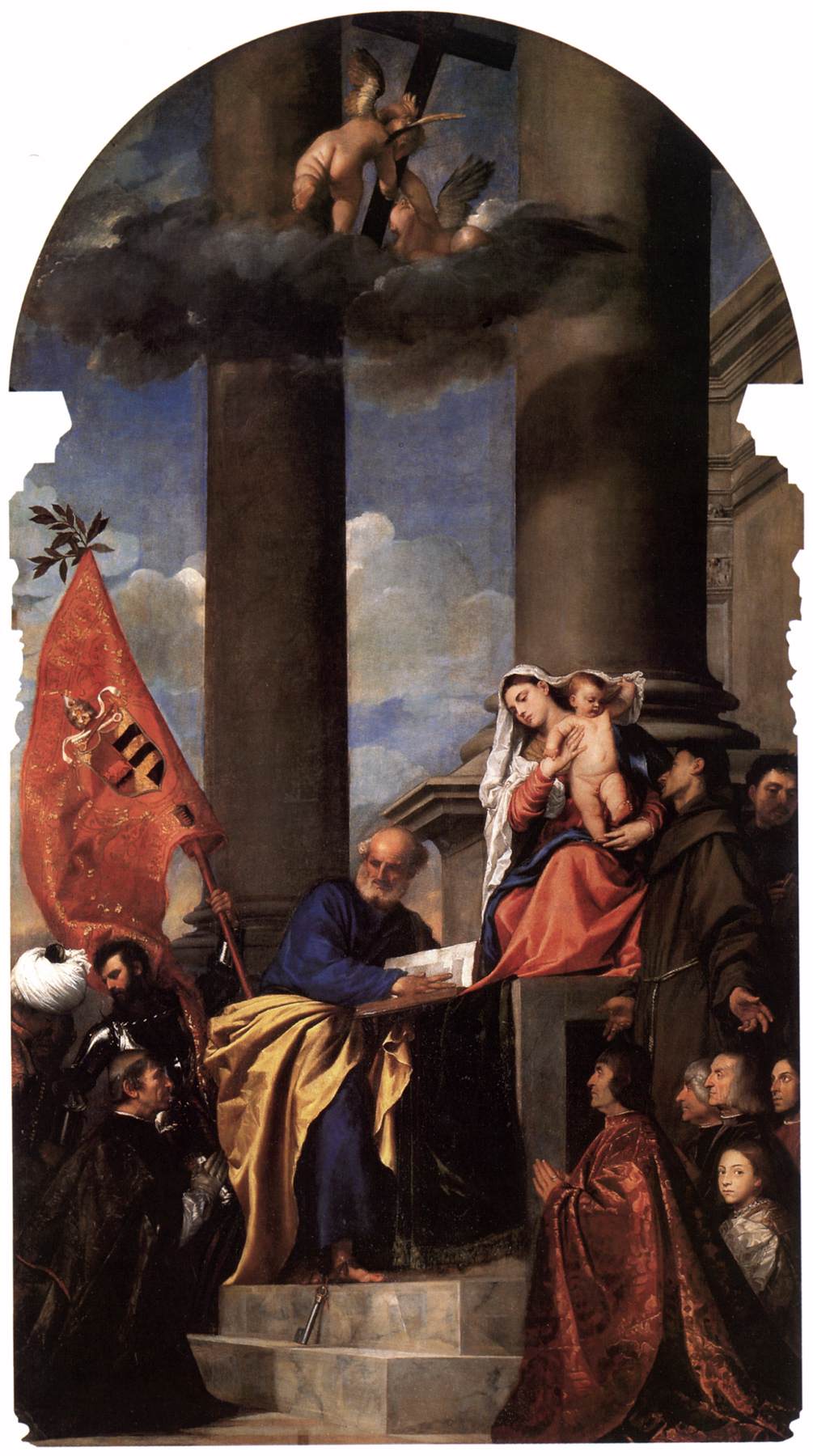 Madonna with Saints and Members of the Pesaro Family