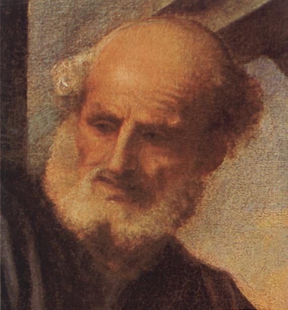 Madonna with Saints and Members of the Pesaro Family (detail)