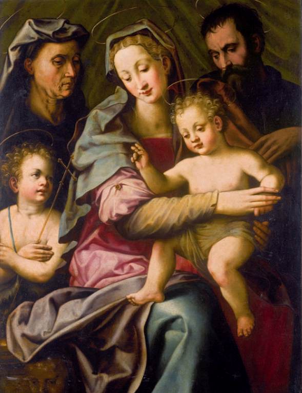 Holy Family with St Elizabeth and the Young St John the Baptist
