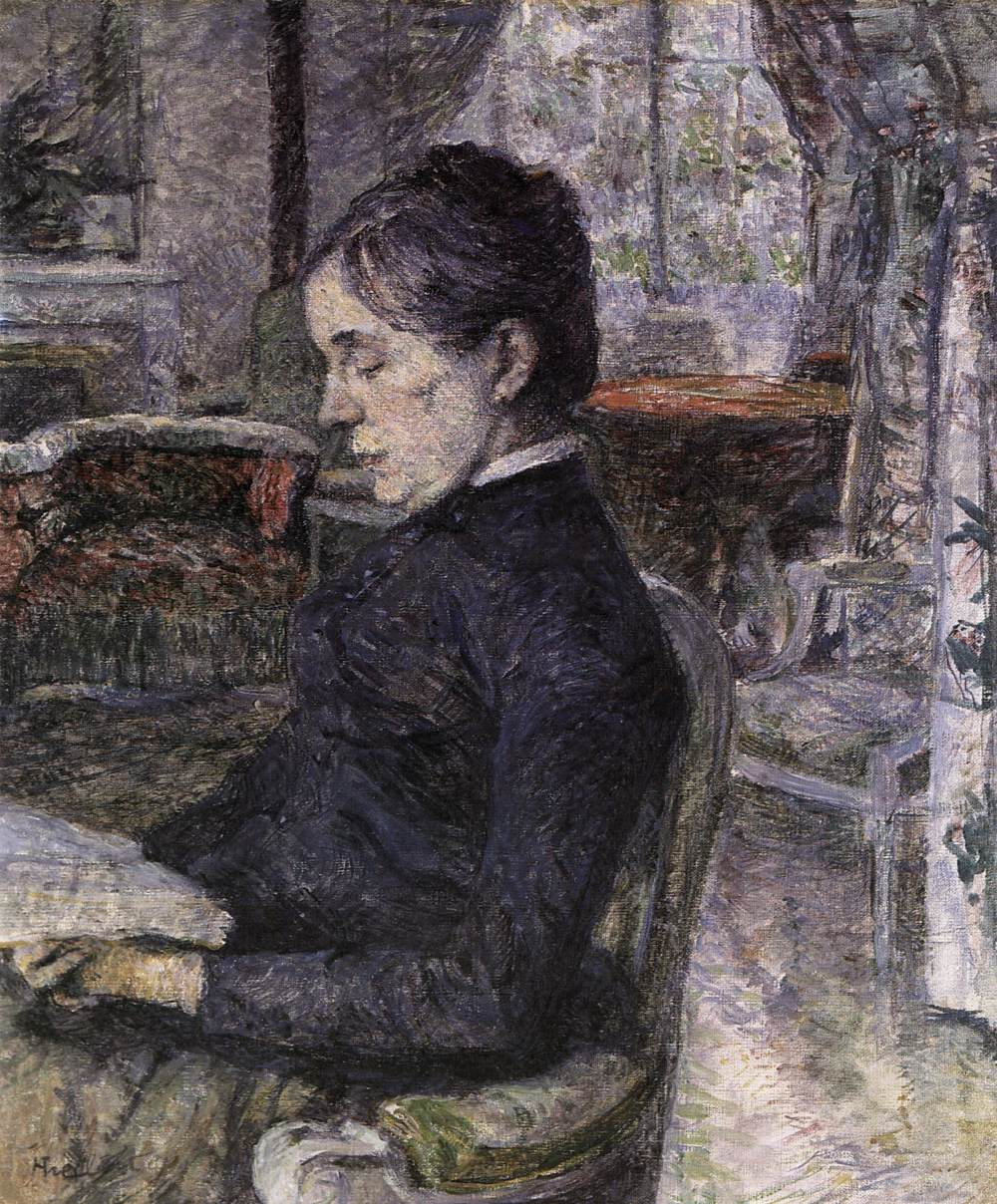 Countess Adèle de Toulouse-Lautrec in the Salon of Malromé Château