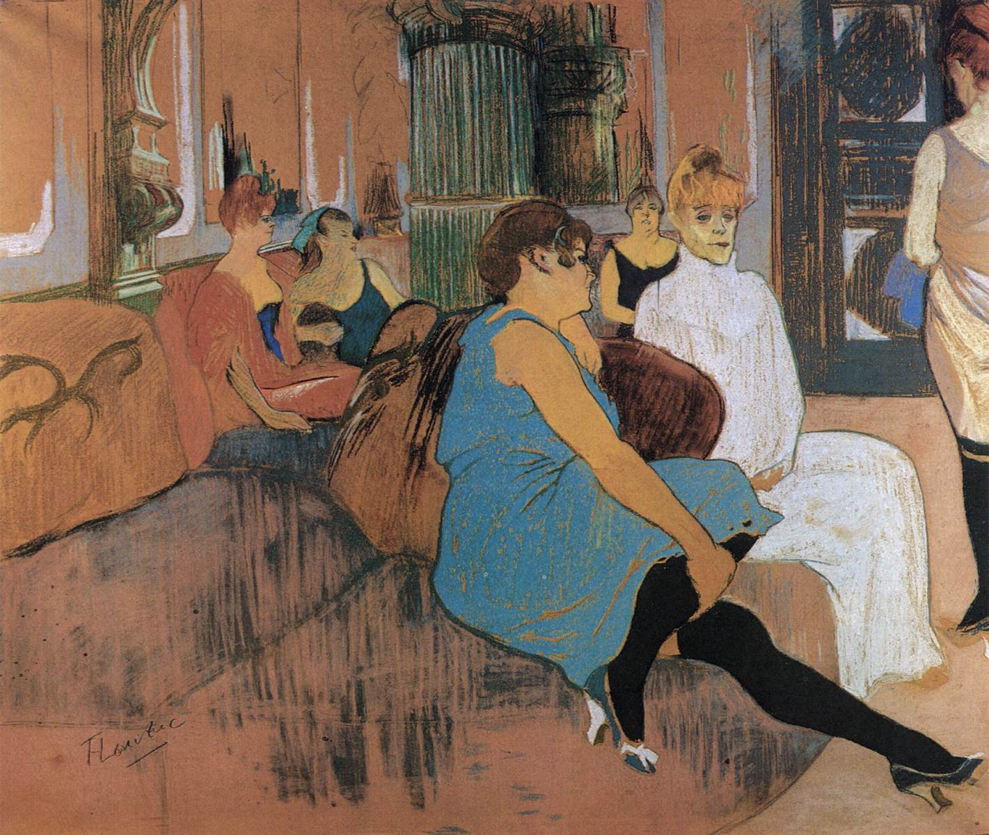 In the Salon of the Rue des Moulins