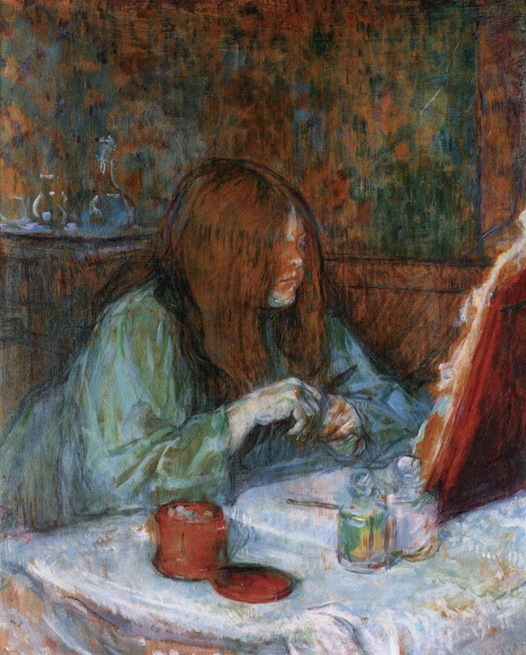 Madame Poupoule at her Toilet