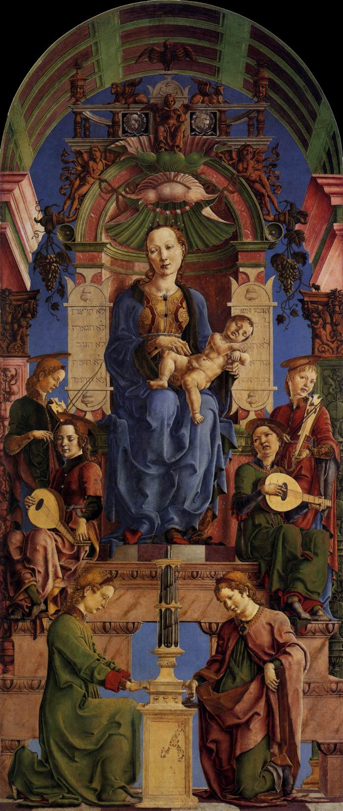 Madonna with the Child Enthroned (panel from the Roverella Polyptych)