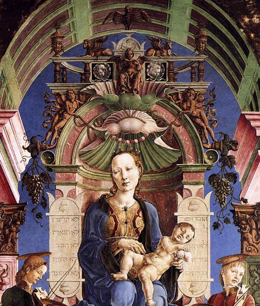 Madonna with the Child Enthroned (detail)