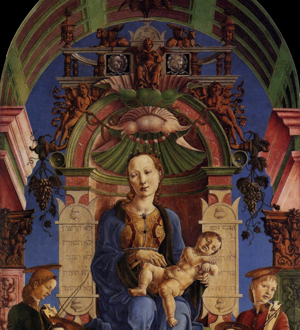 Madonna with the Child Enthroned (detail)