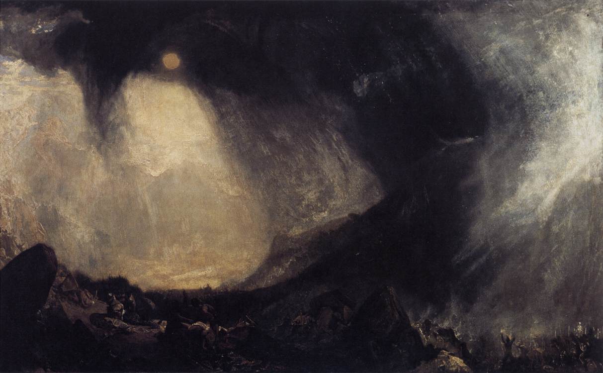 Snow Storm, Hannibal and his Army Crossing the Alps