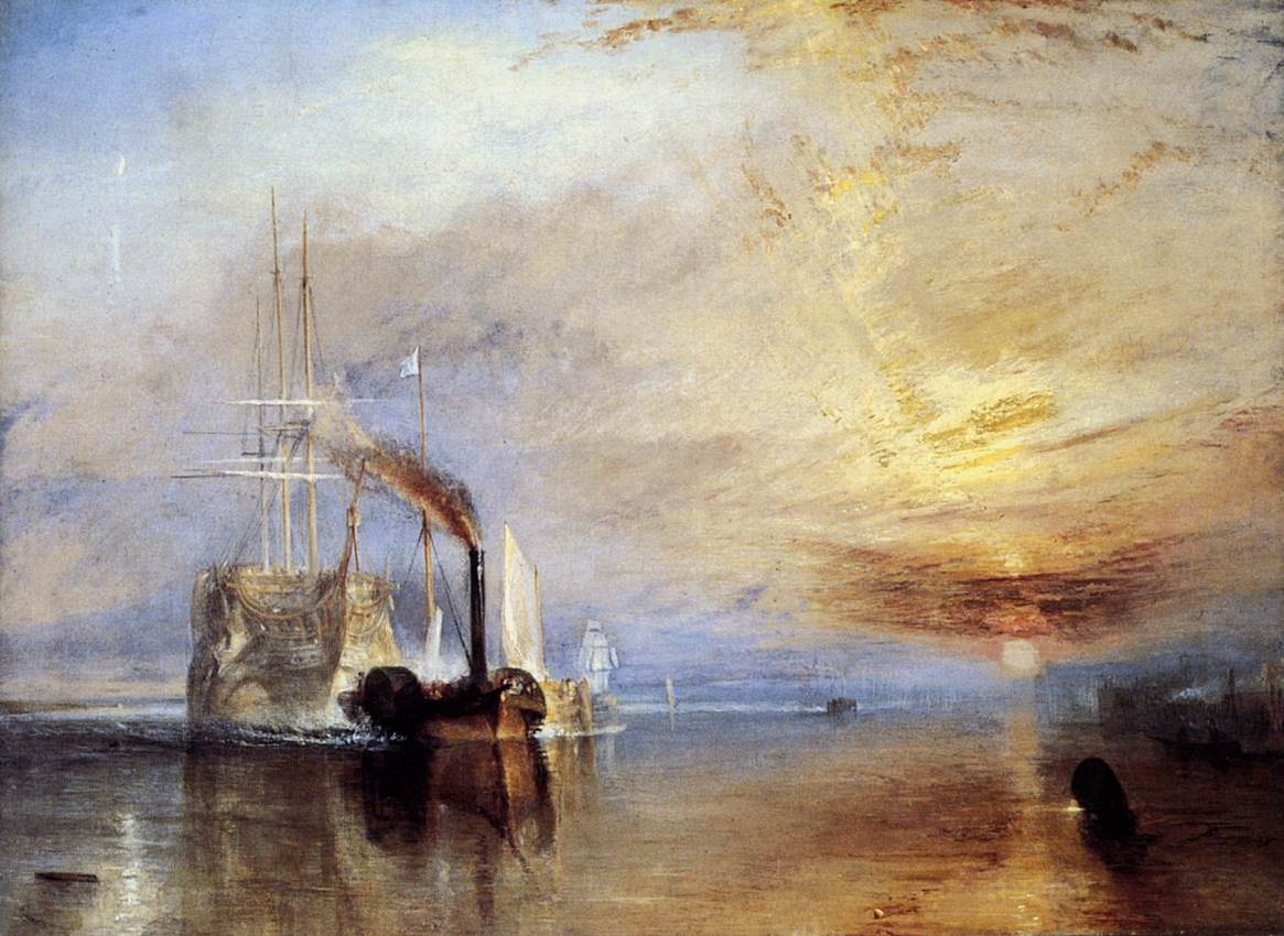 The 'Fighting Temeraire' tugged to her Last Berth to be broken up