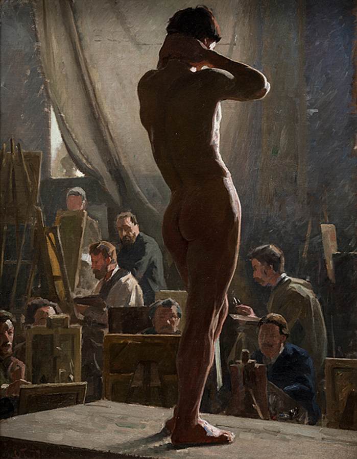 Male Nude in the Studio of Bonnat