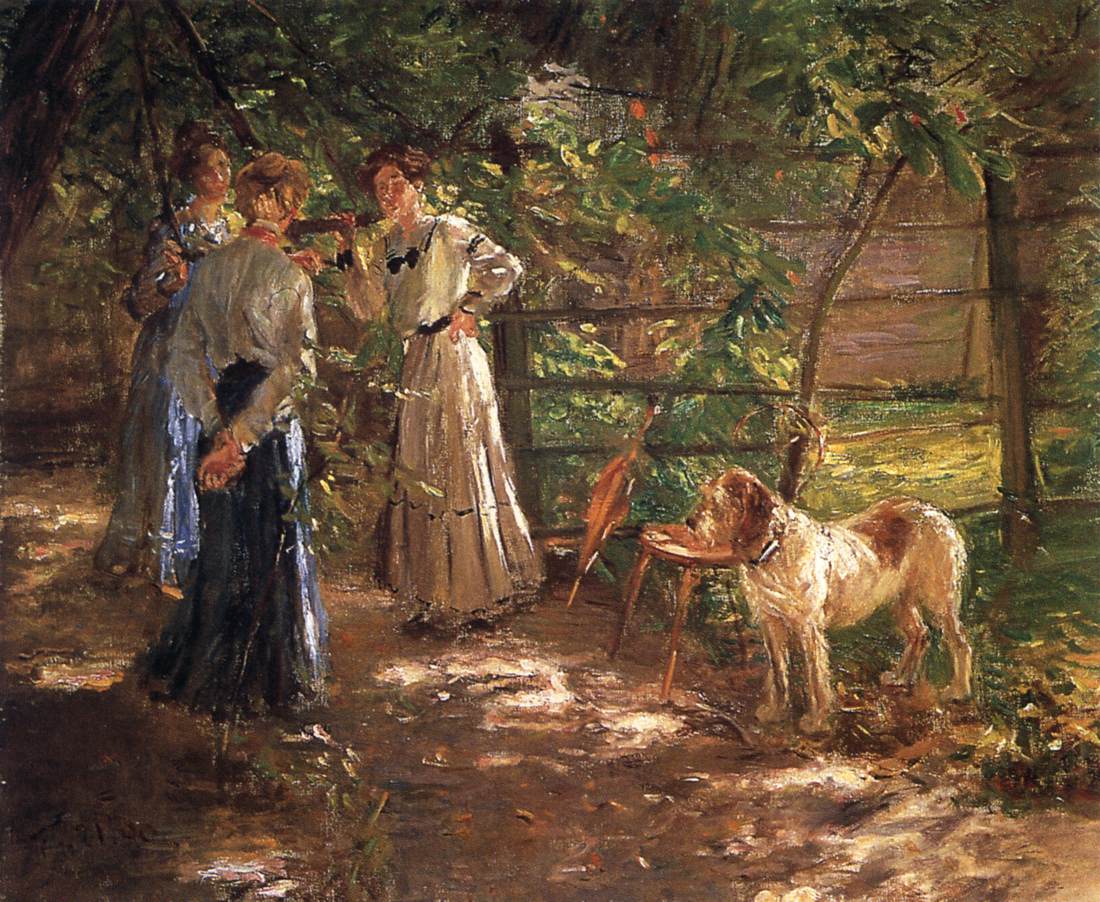 In the Garden (The Artist's Daughters)