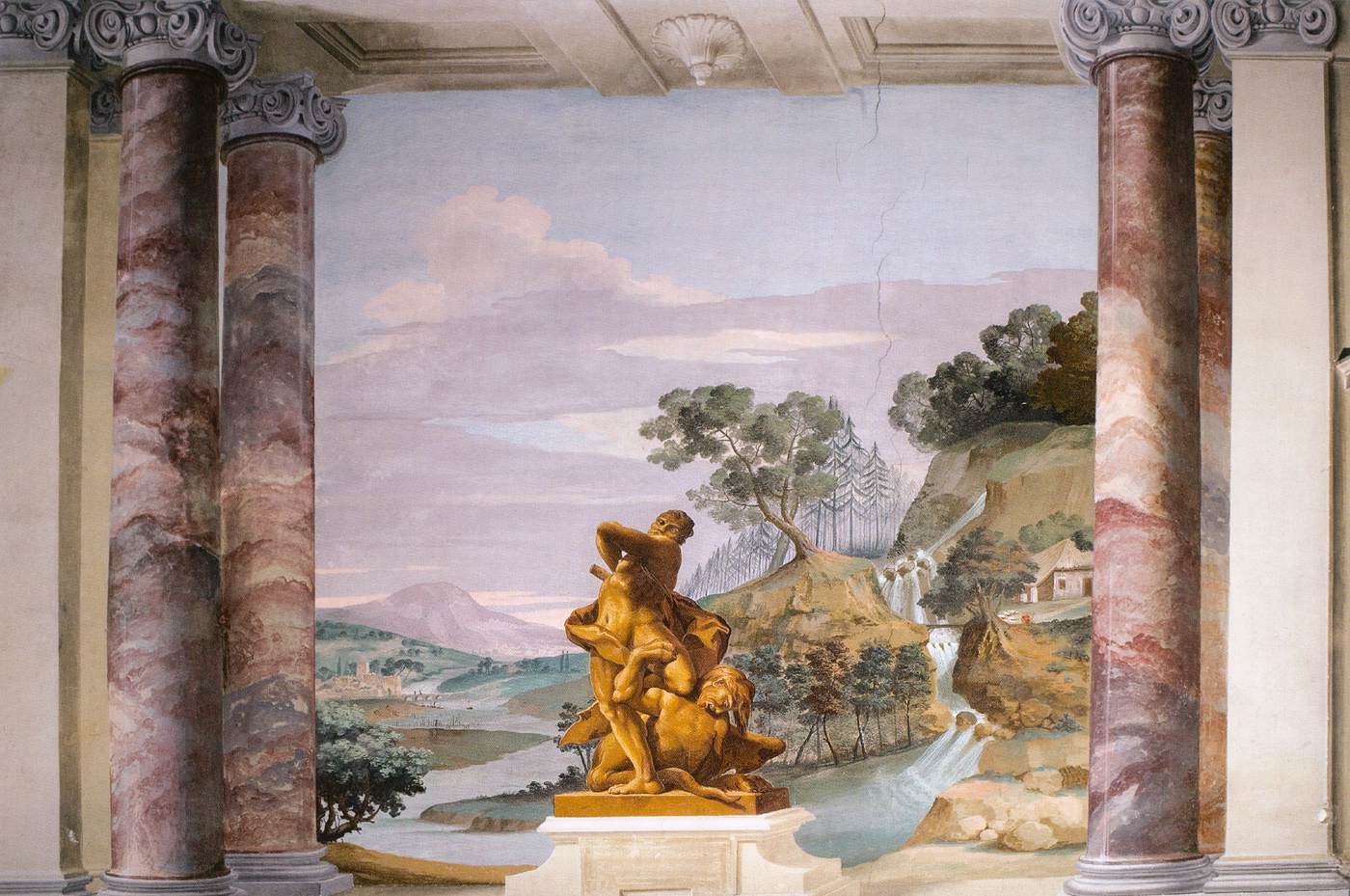 Landscape with Waterfall