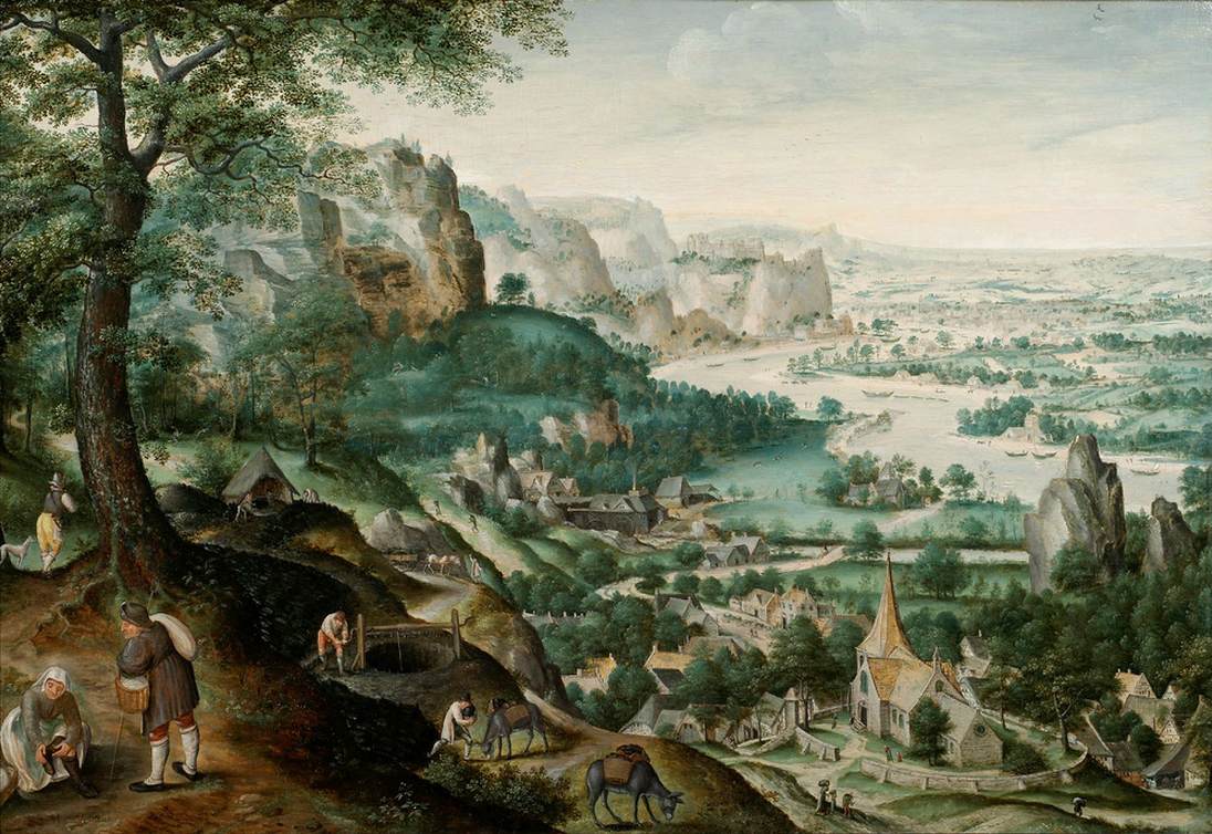 Extensive Landscape with a River on the Valley