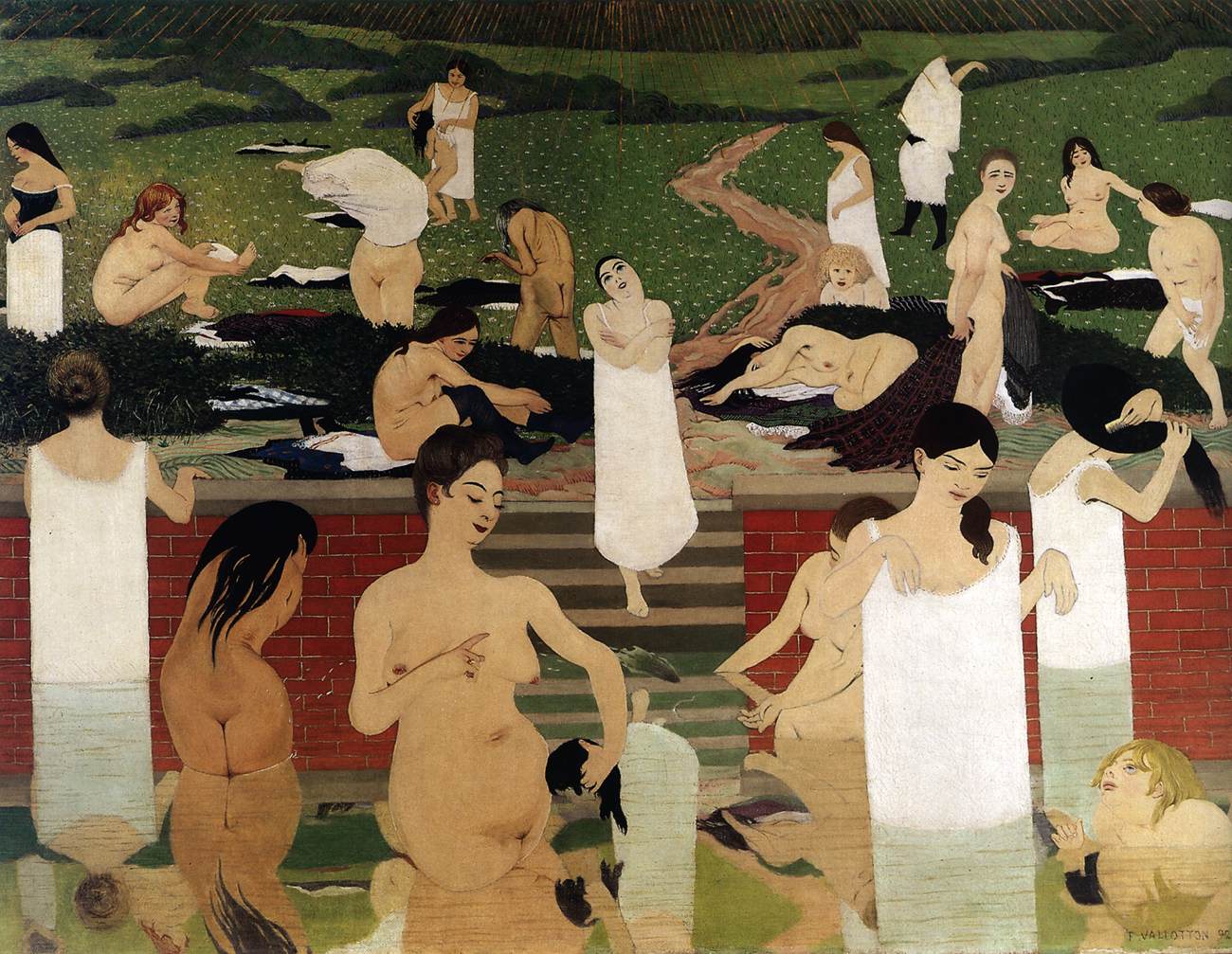 The Bathing-Pool on a Summer Evening