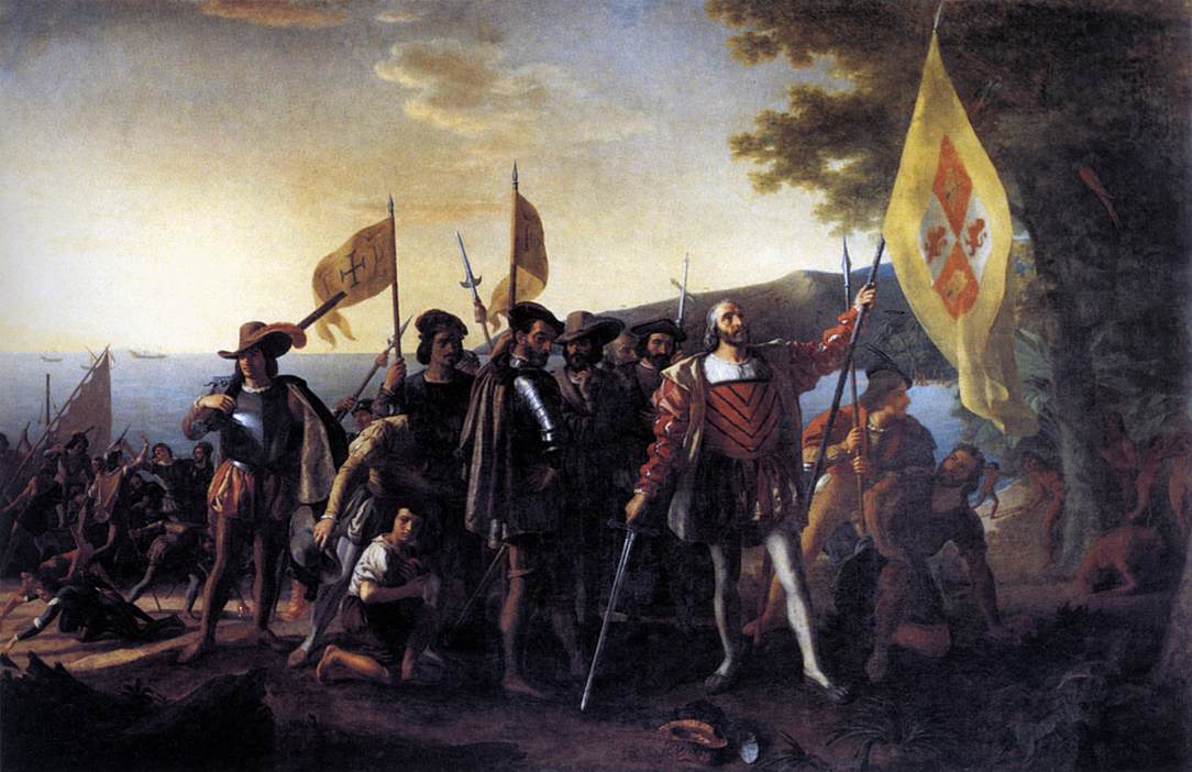 Columbus Landing at Guanahani, 1492