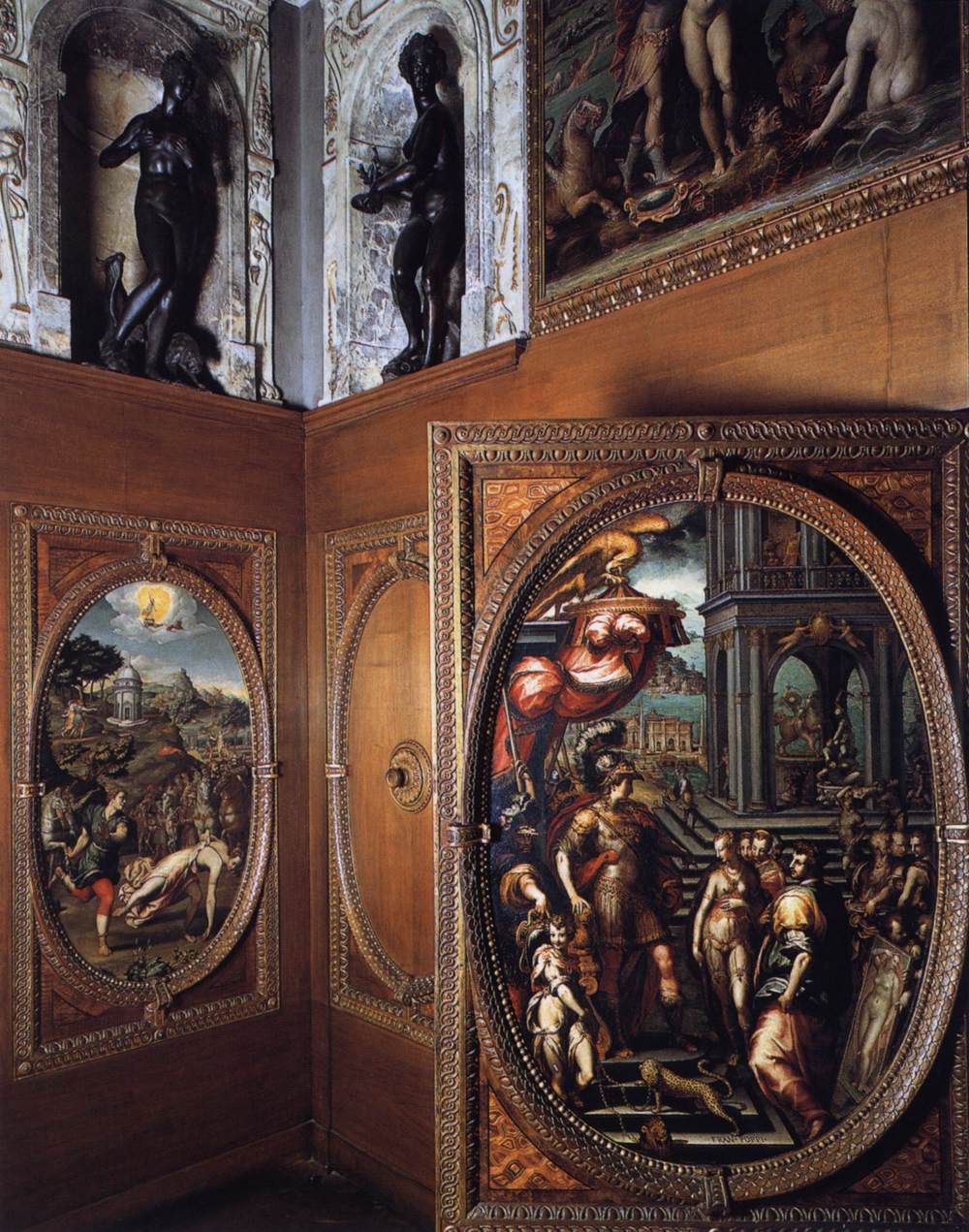 Decorative details of the Studiolo