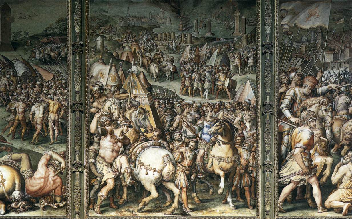 Emperor Maximilian Raising the Siege of Leghorn (detail)