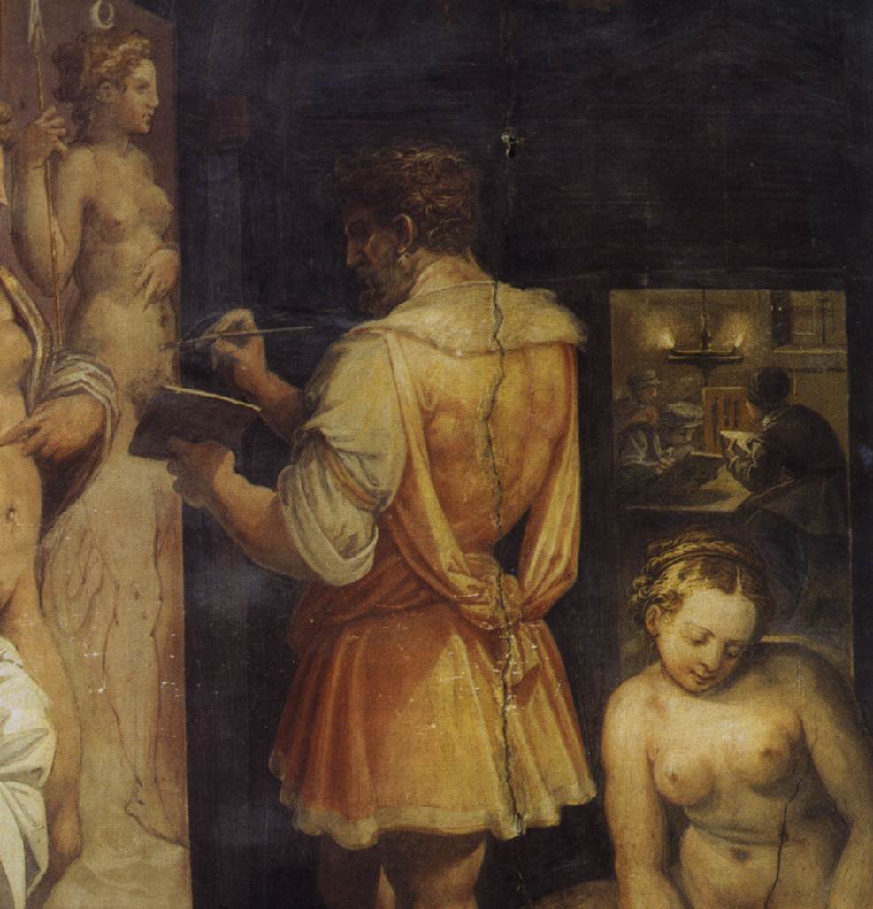 The Studio of the Painter (detail)