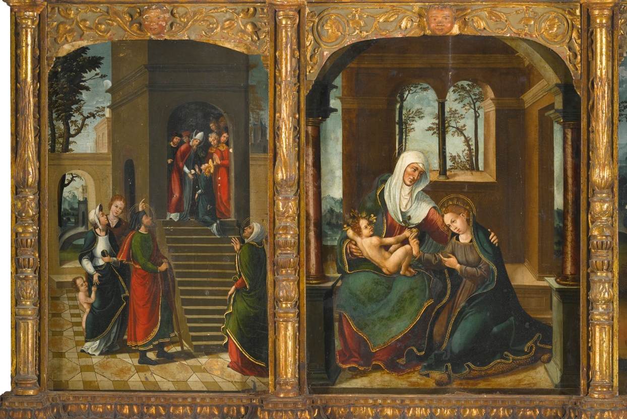 Altarpiece with Scenes from the Life of the Virgin (detail)