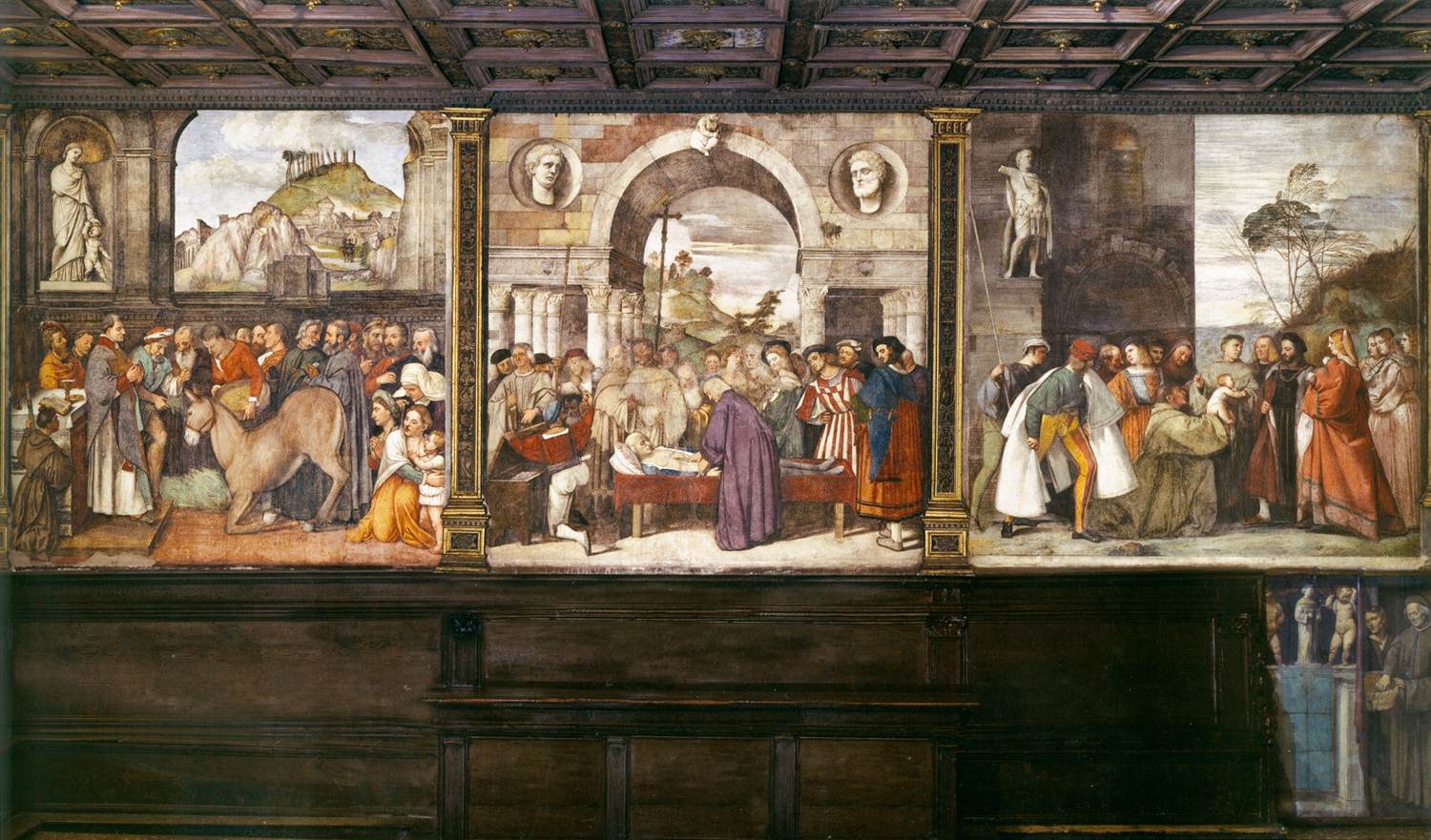 View of the end wall