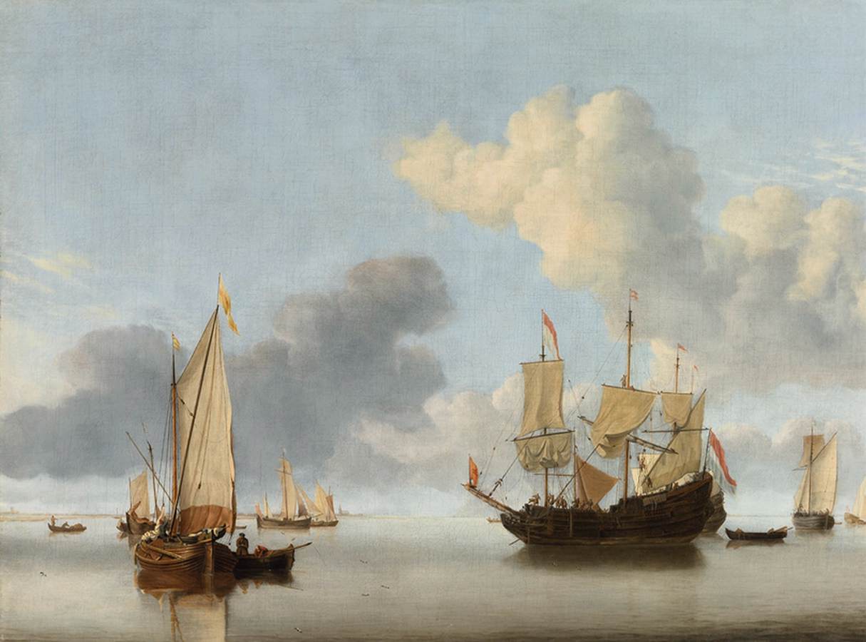 A Dutch Ship at Anchor
