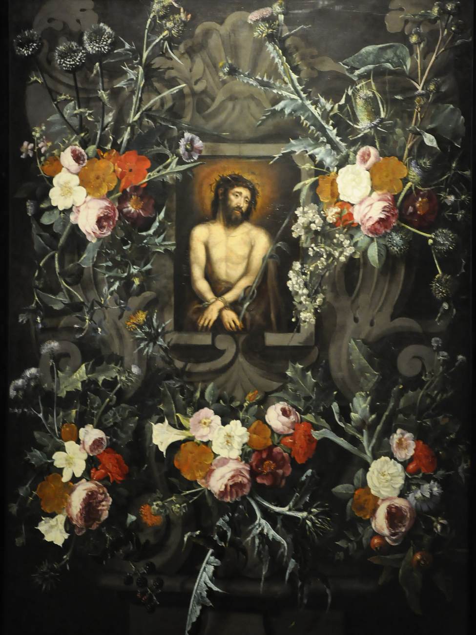 Garland with Ecce Homo