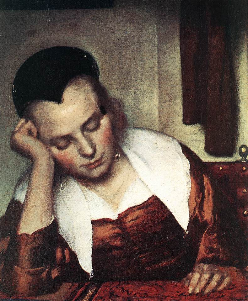 A Woman Asleep at Table (detail)