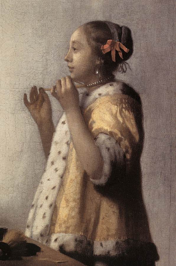 Woman with a Pearl Necklace (detail)