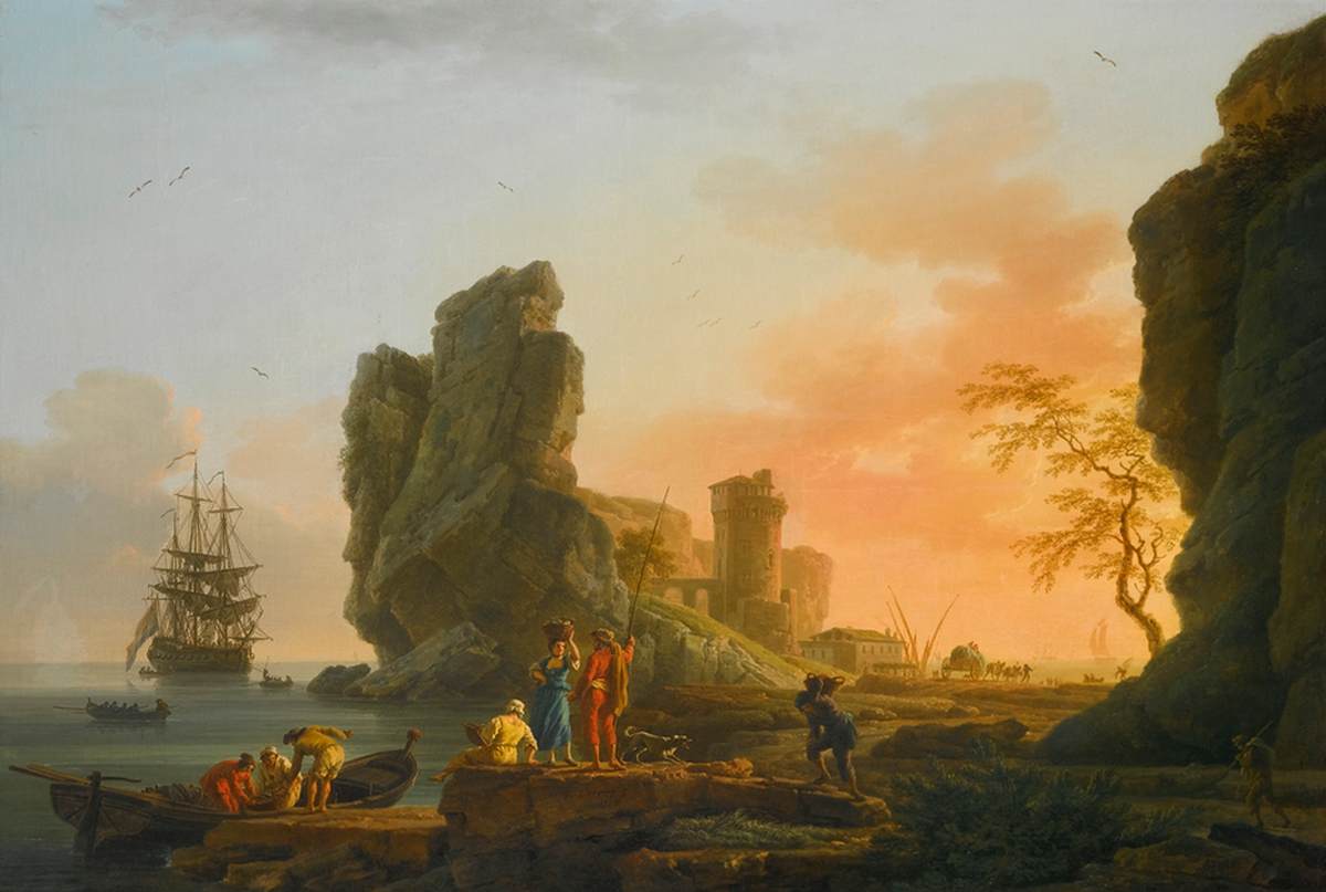 Mediterranean Coastal Scene