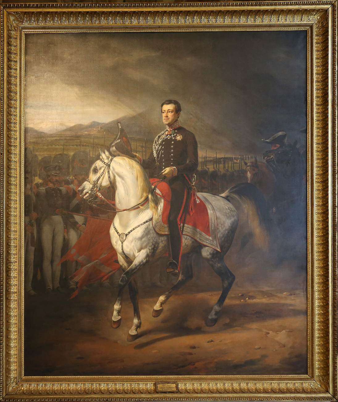 Equestrian portrait of Charles Albert, King of Sardinia