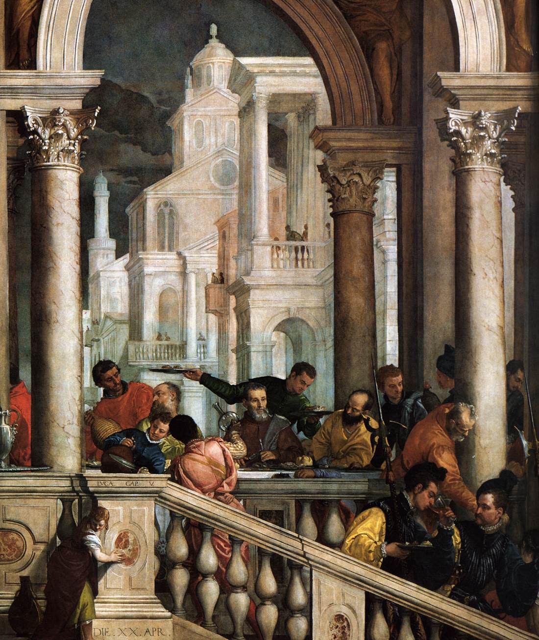 Feast in the House of Levi (detail)