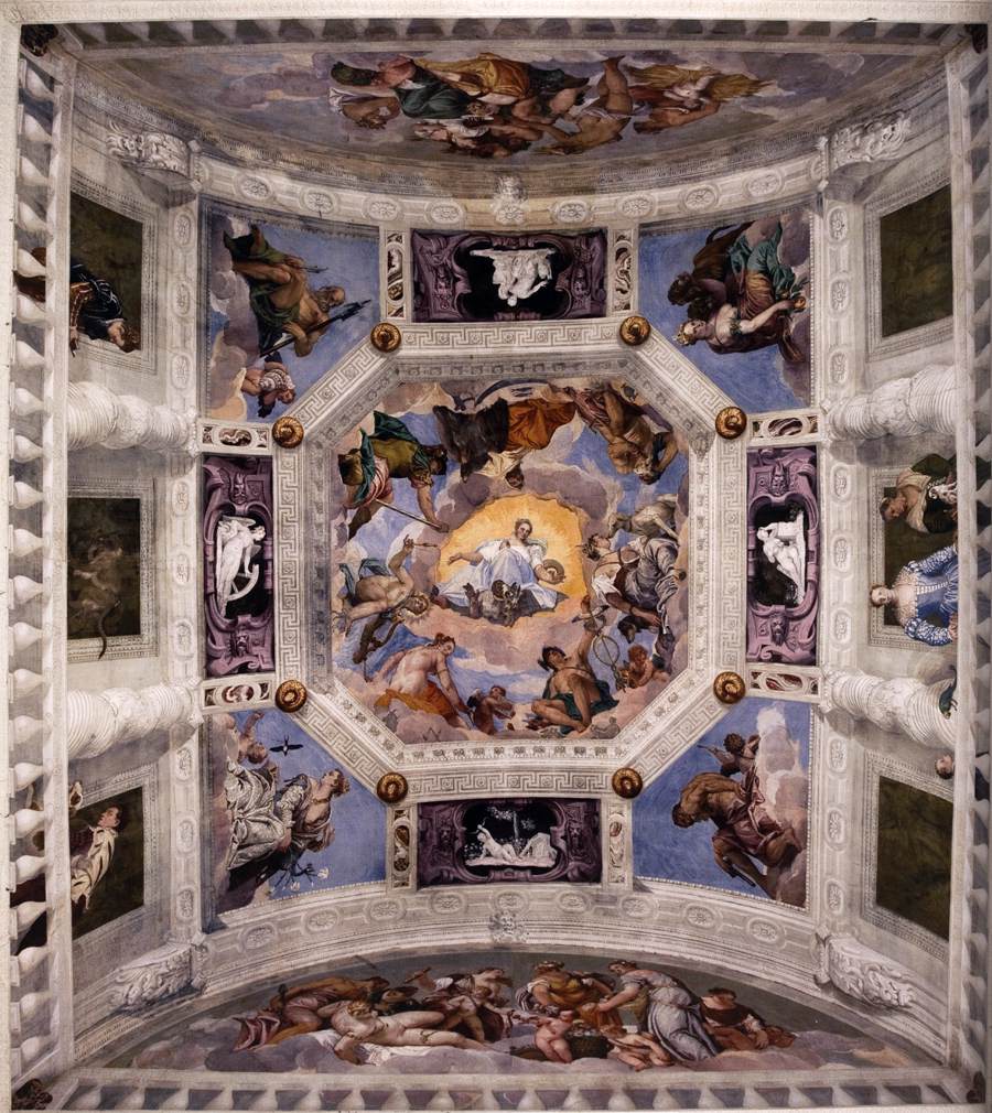 Ceiling of the Sala dell'Olimpo