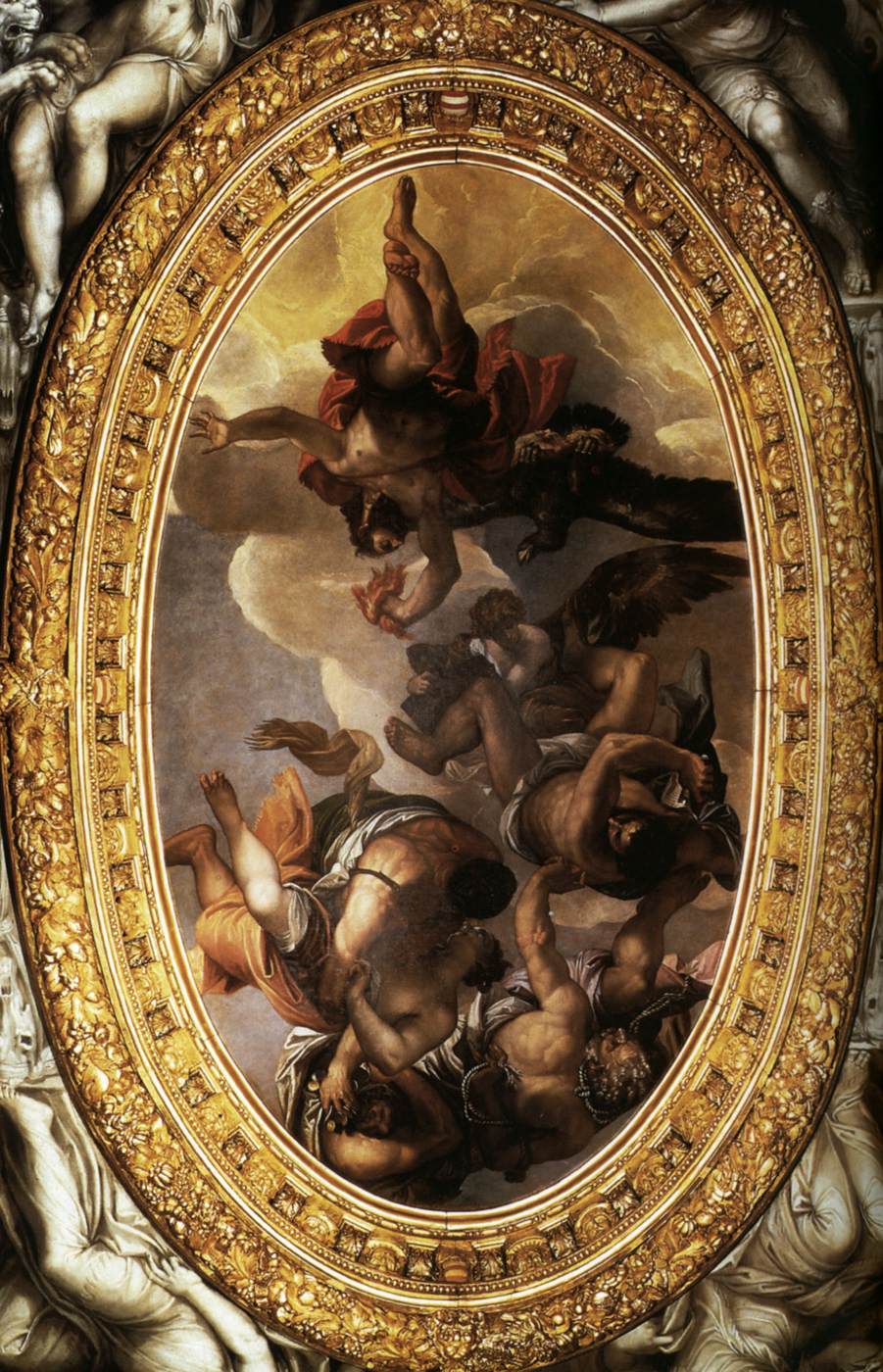 Jupiter Hurling Thunderbolts at the Vices