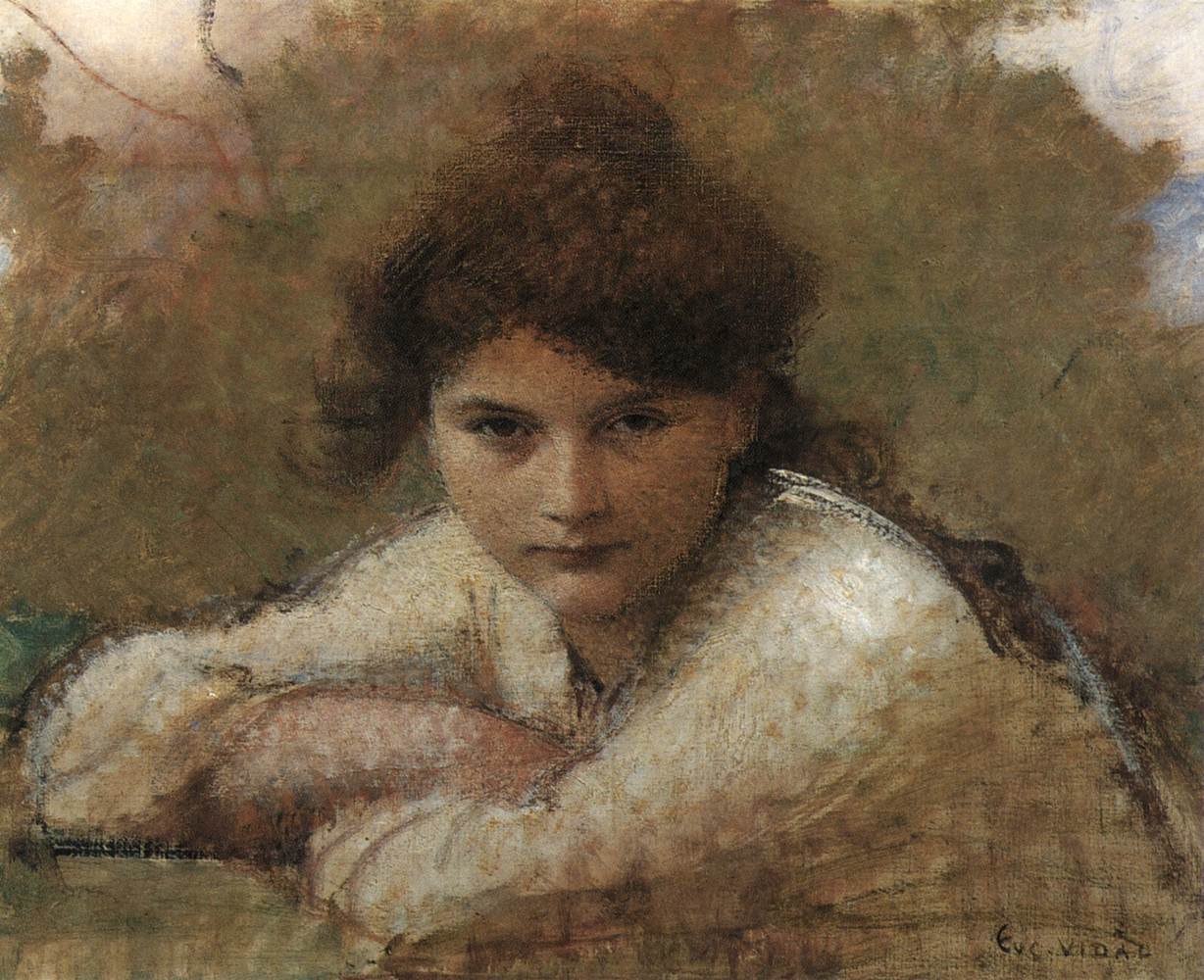 Girl Resting on Her Arms