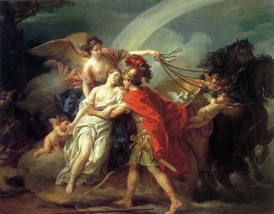 Venus, Wounded by Diomedes, Is Saved by Iris