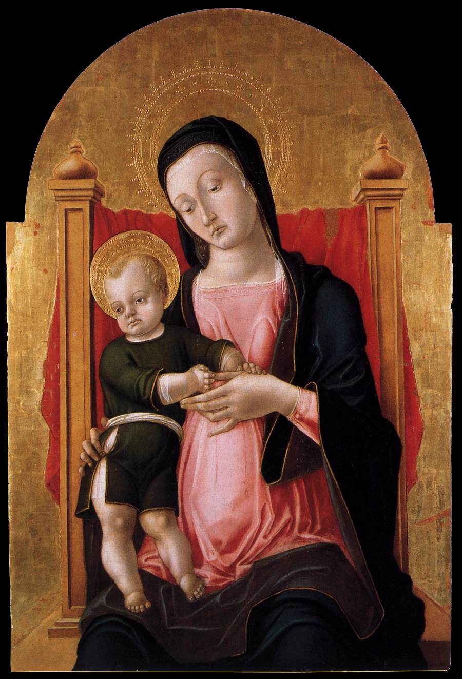 Madonna and Child Enthroned