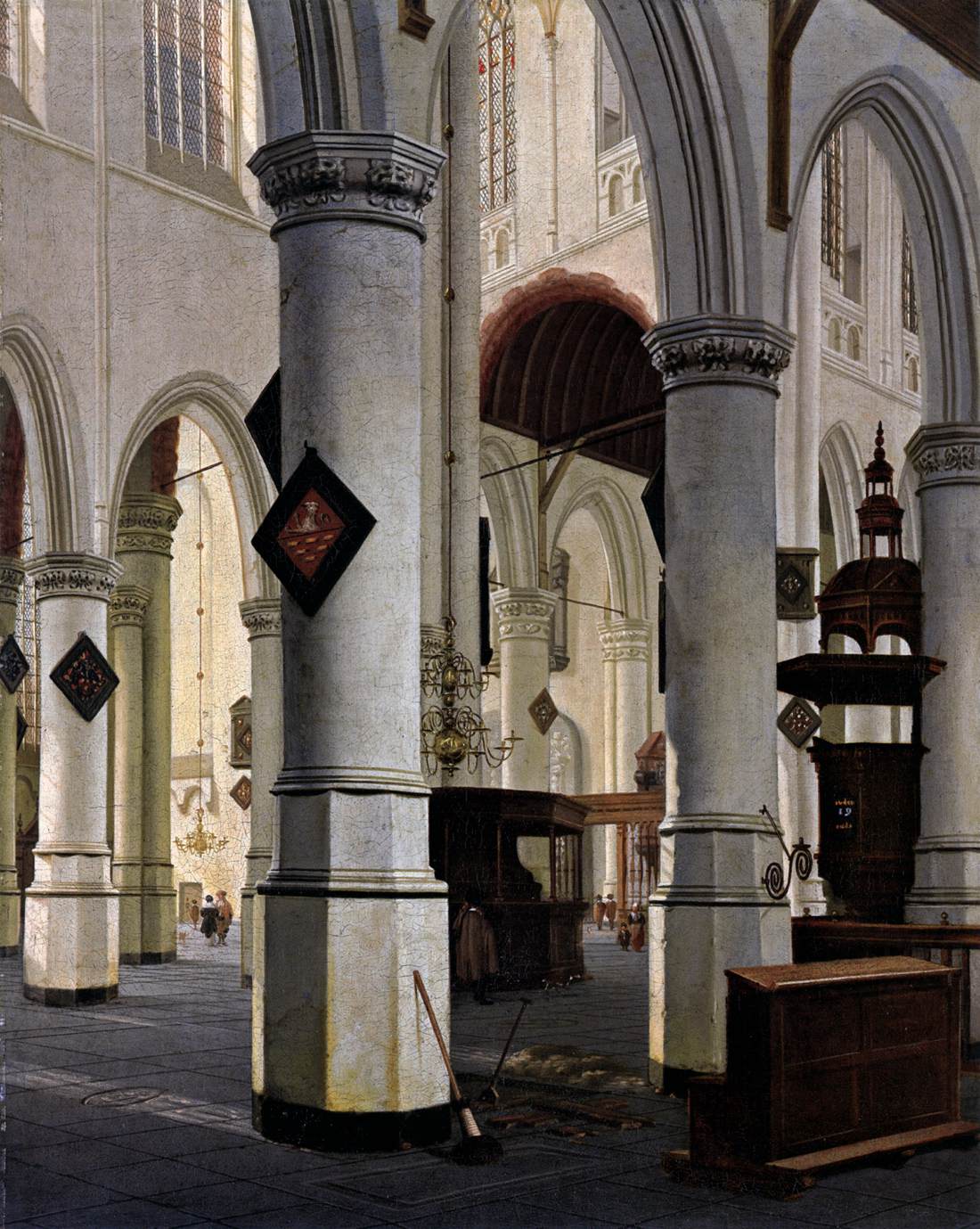 Interior of the Oude Kerk, Delft