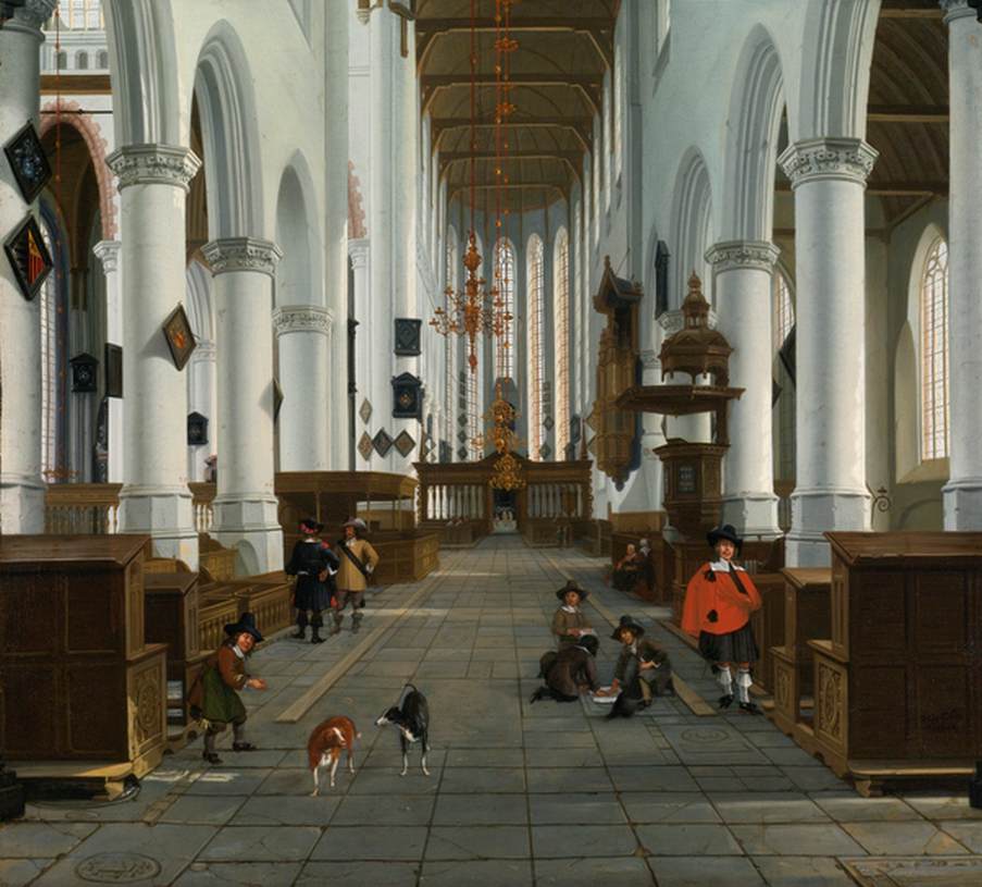 Interior of the Oude Kerk, Delft