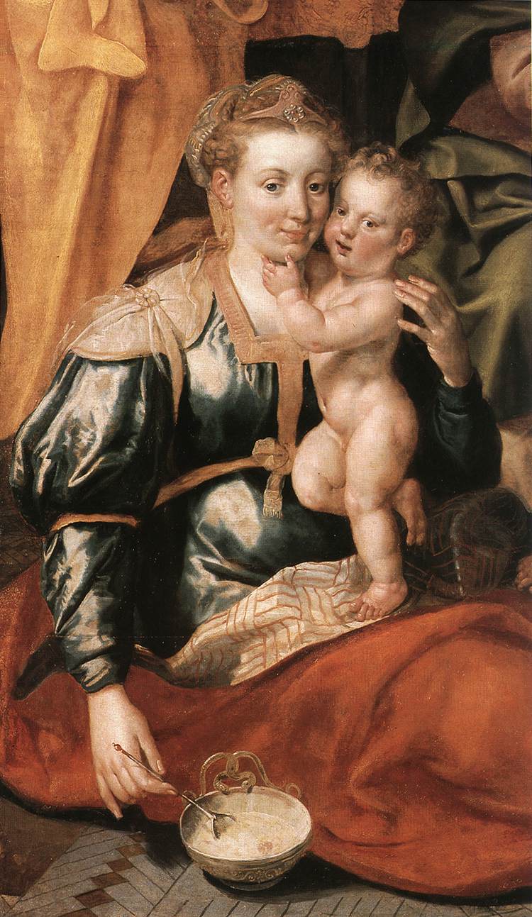 The Family of St Anne (detail)