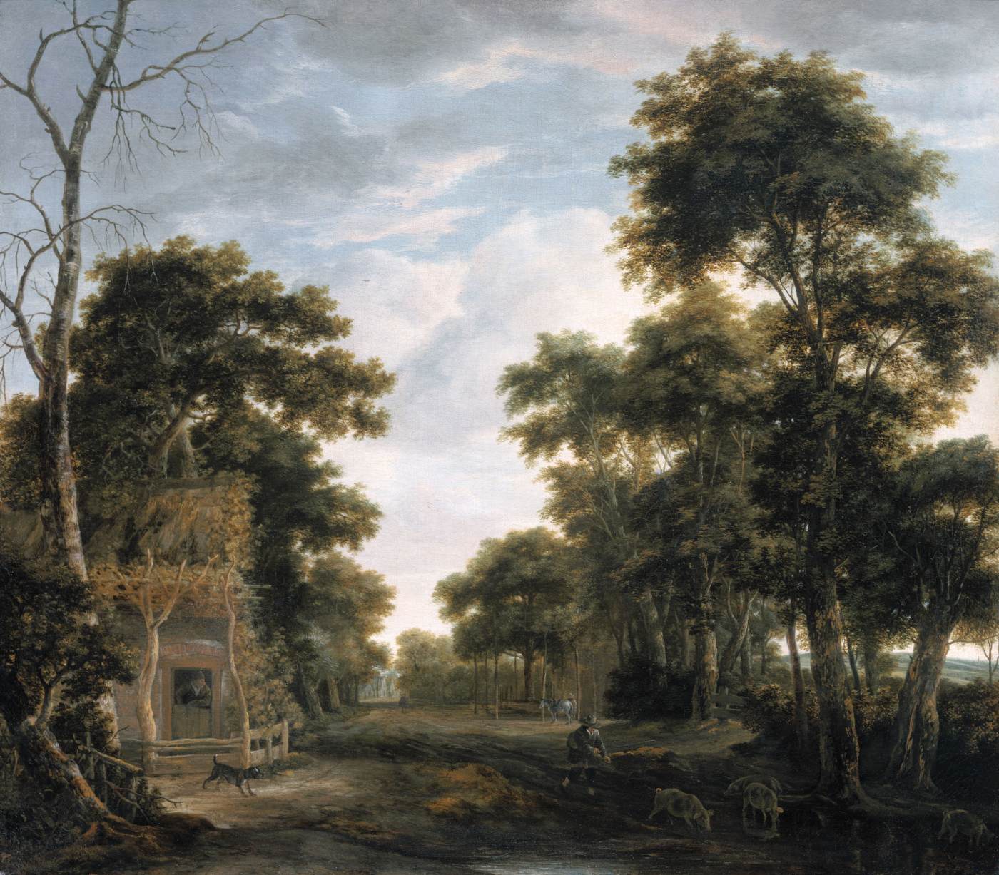 Farmstead on a Woodland Path