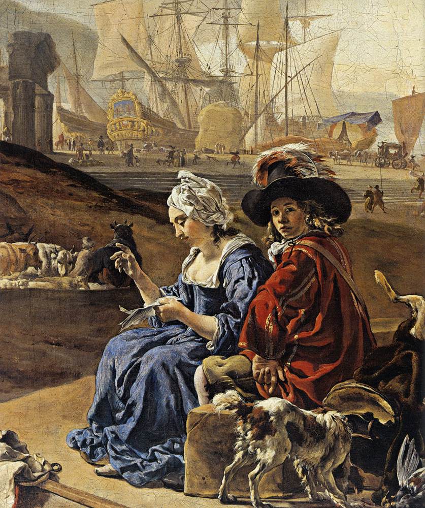 An Italian Seaport (detail)