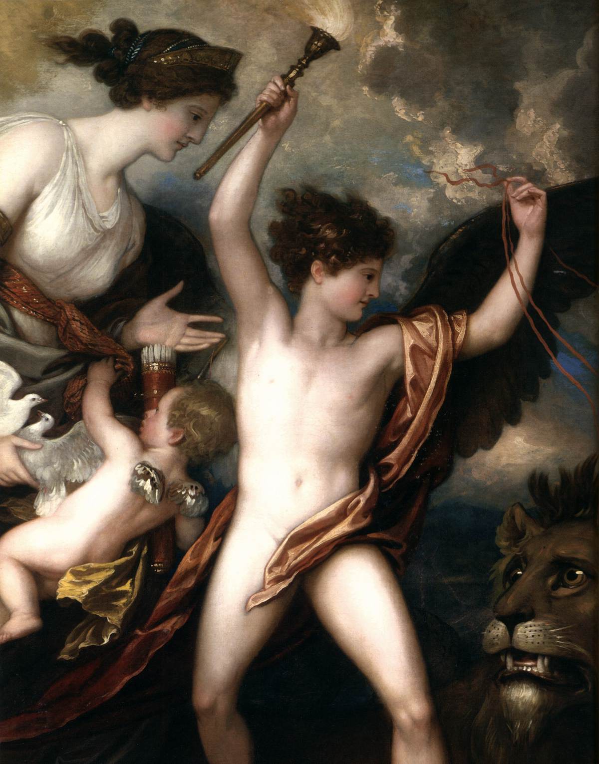 Omnia Vincit Amor or The Power of Love in the Three Elements (detail)
