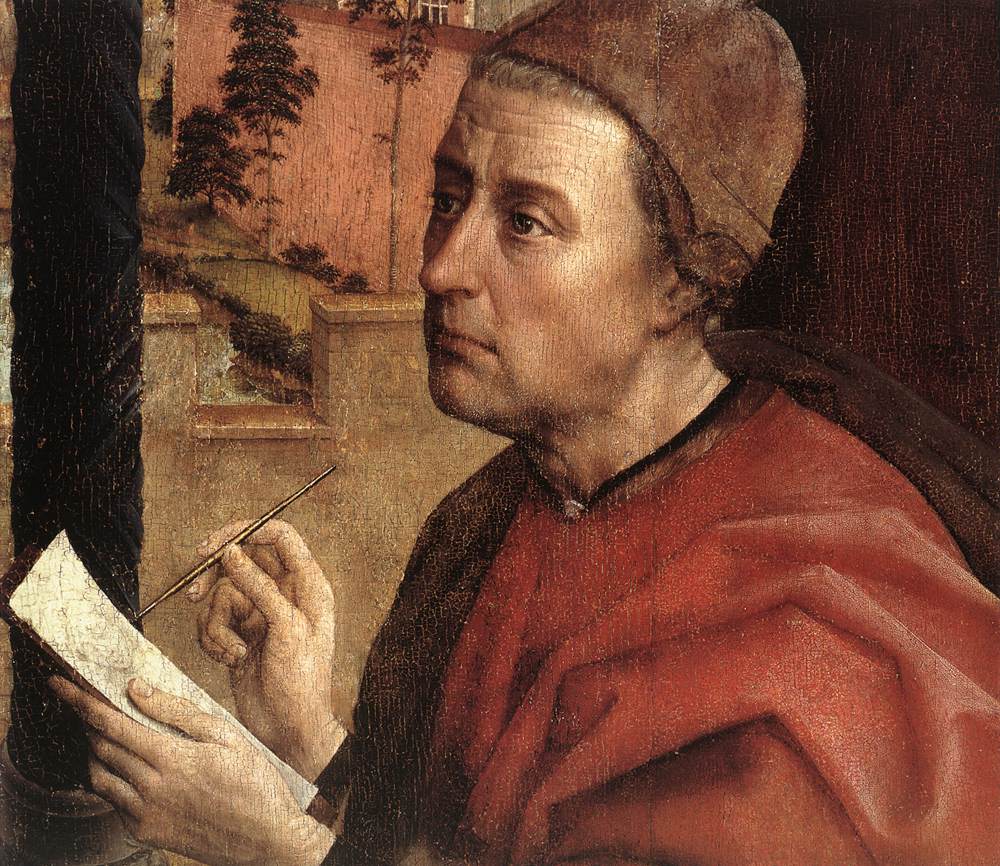 St Luke Drawing a Portrait of the Madonna (detail)