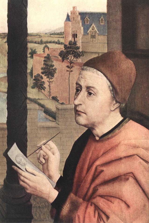 St Luke Drawing a Portrait of the Madonna (detail)
