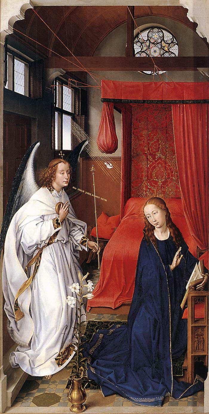 St Columba Altarpiece (left panel)