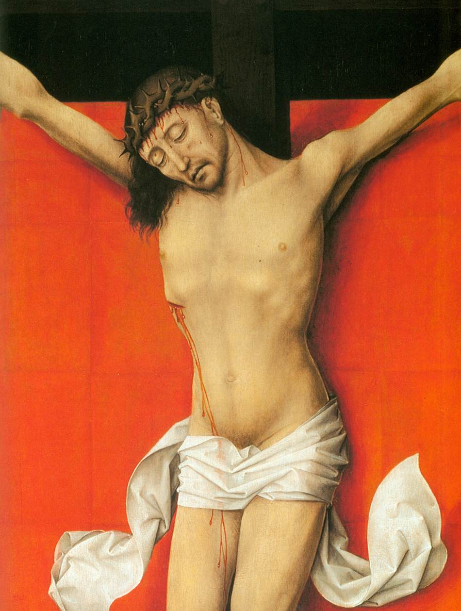 Crucifixion Diptych (detail of the right panel)