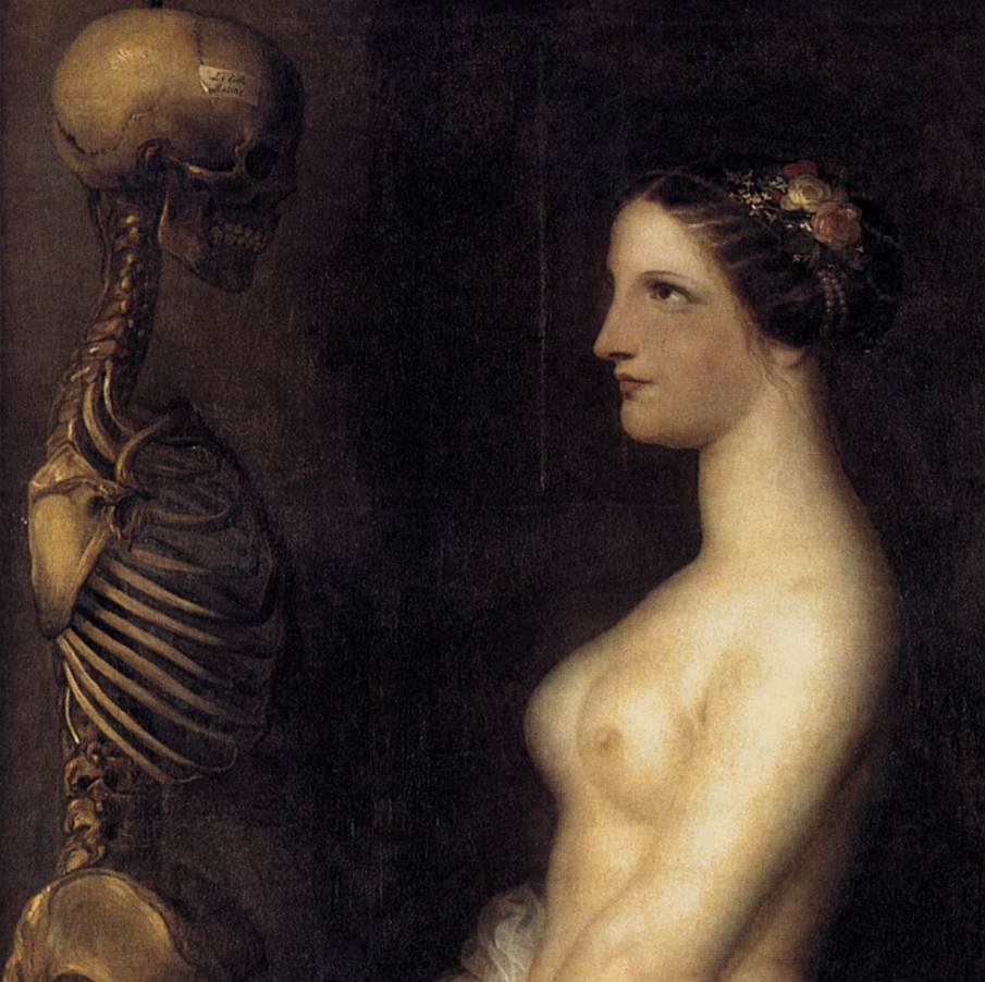 Two Young Girls or the Beautiful Rosine (detail)