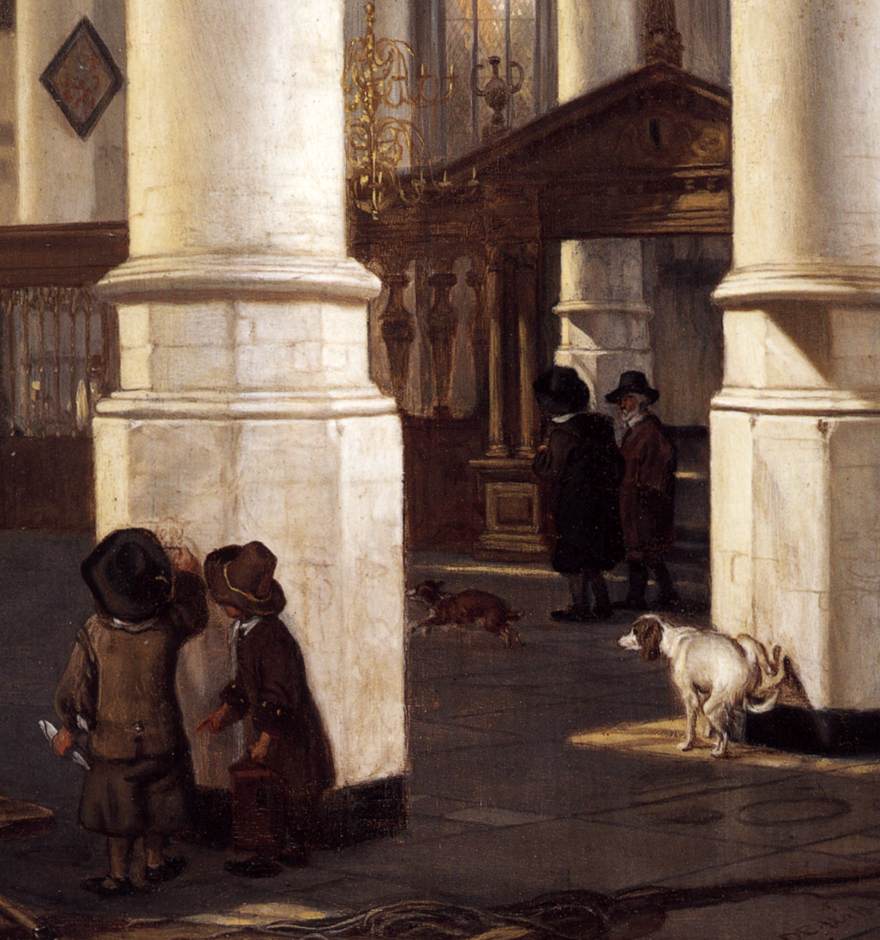 Interior of the Oude Kerk, Delft (detail)