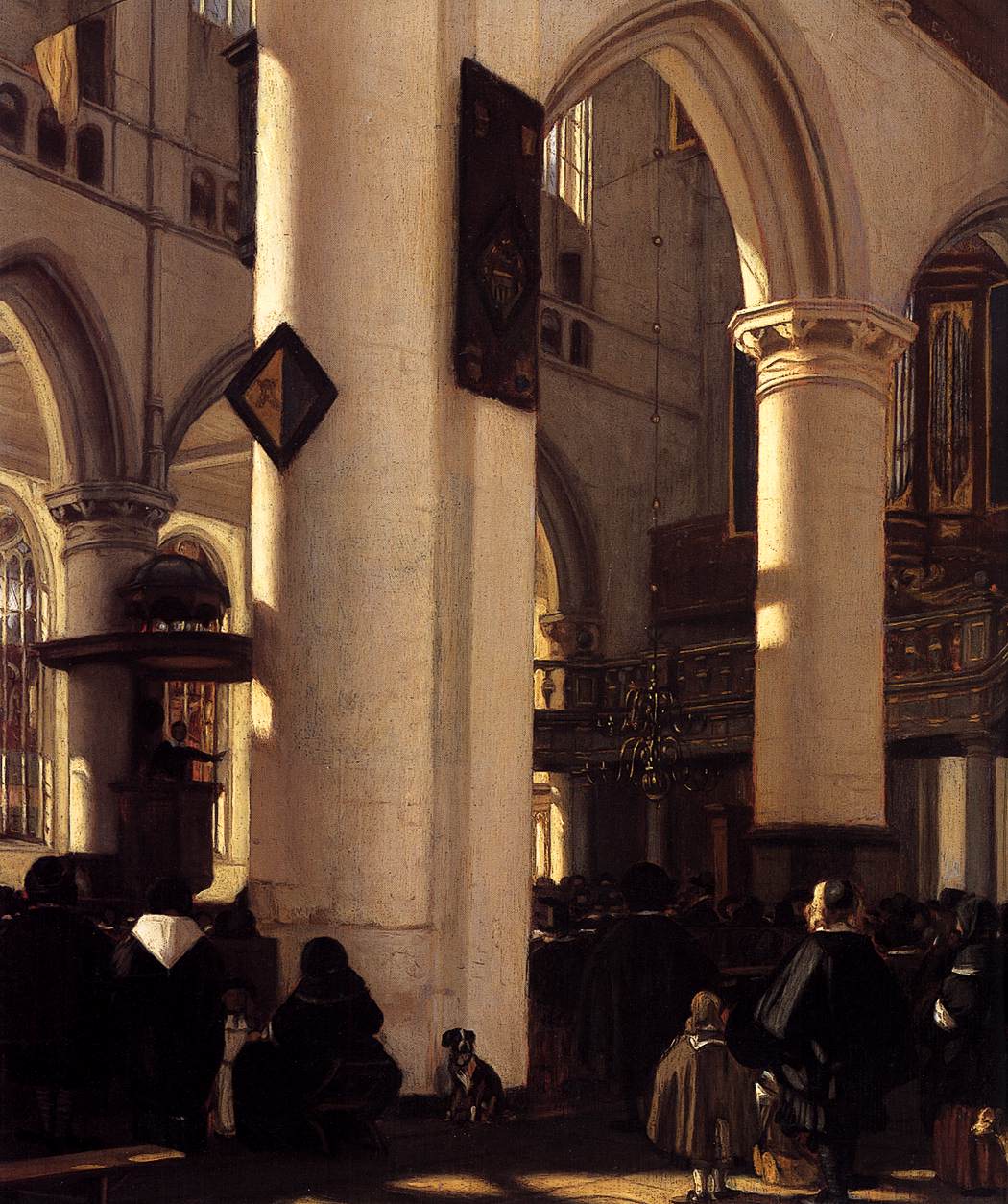 Interior of a Protestant Gothic Church (detail)