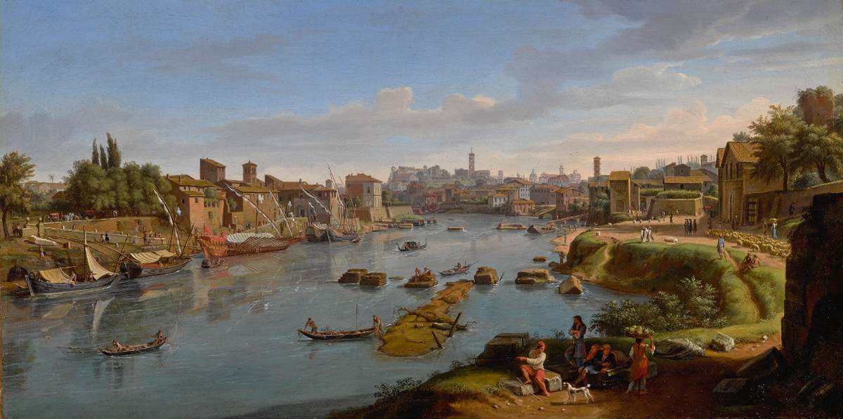 Rome: A View of the Port of Ripa Grande