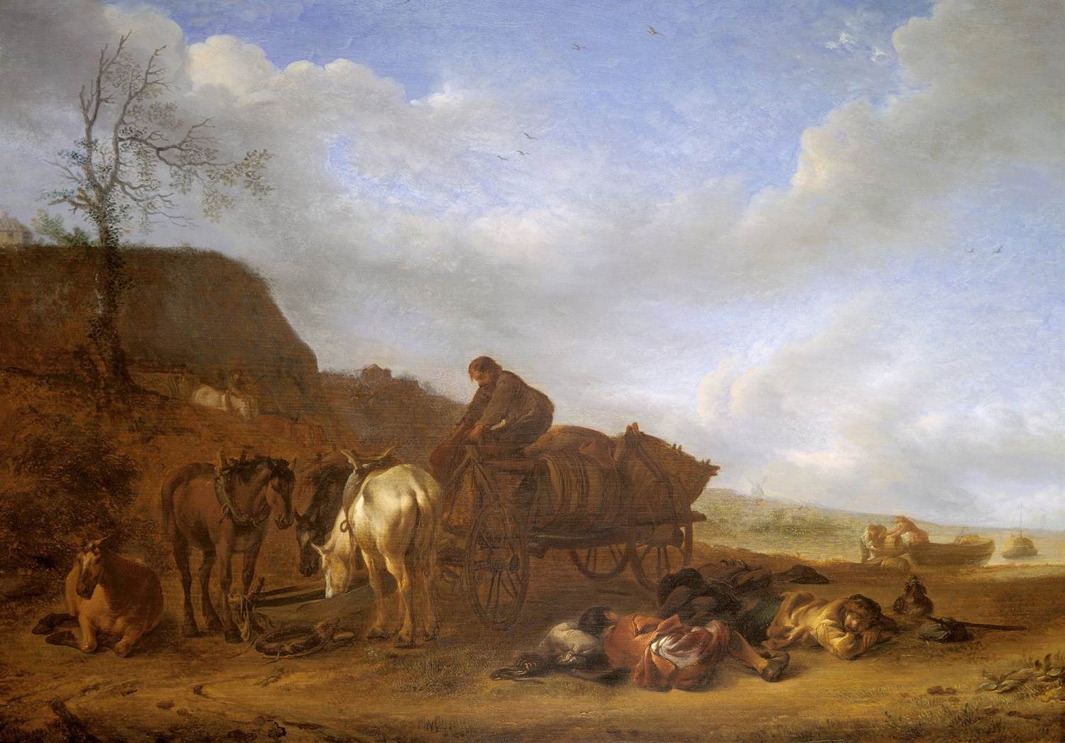 Coastal Landscape with the Dropping of Goods